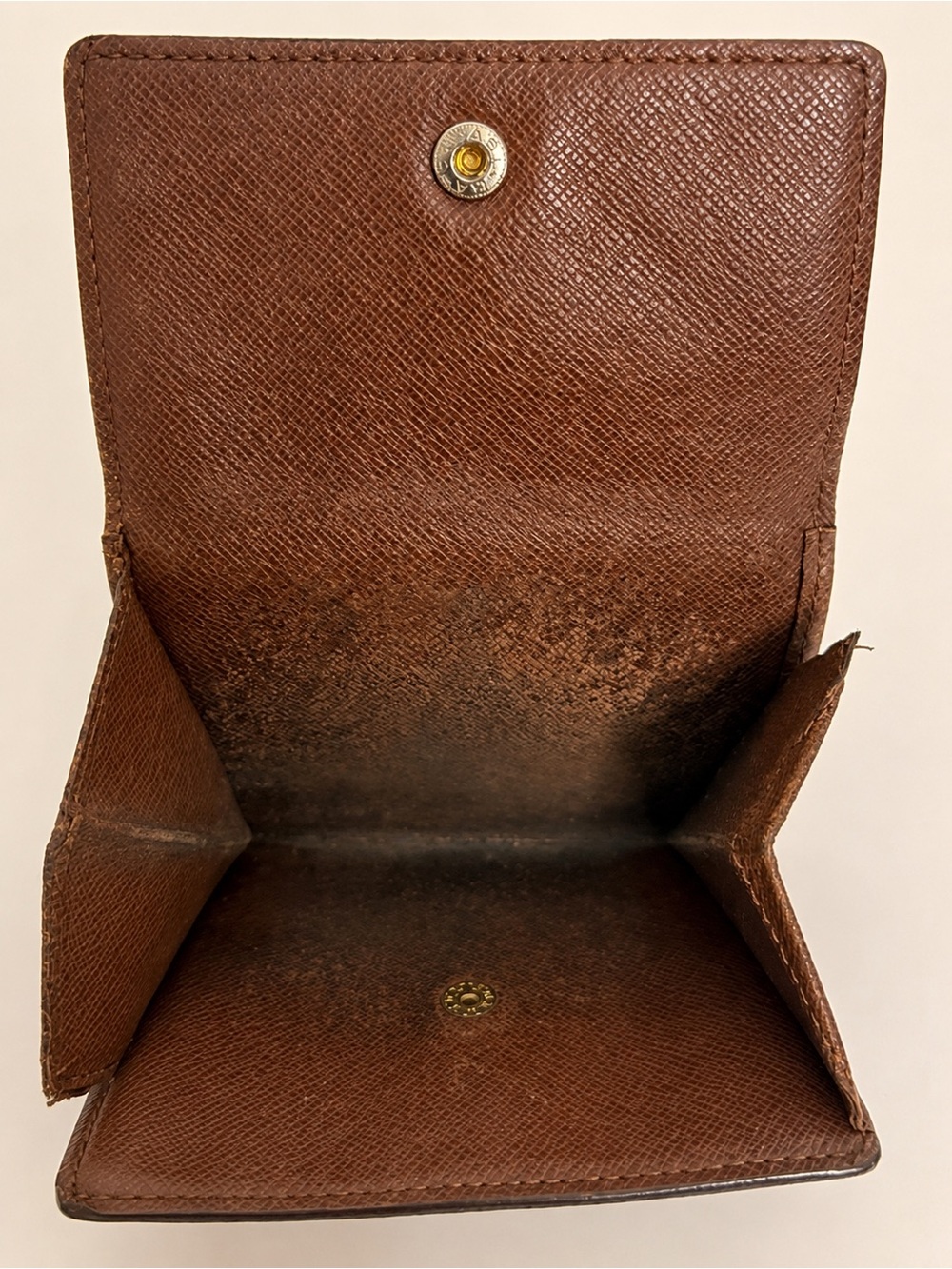 Louis Vuitton Monogram Compact Snap Wallet Vintage Brown LV - Picture 9 of 11